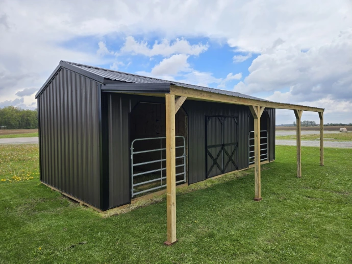 12x24 High Wall Horse Barn