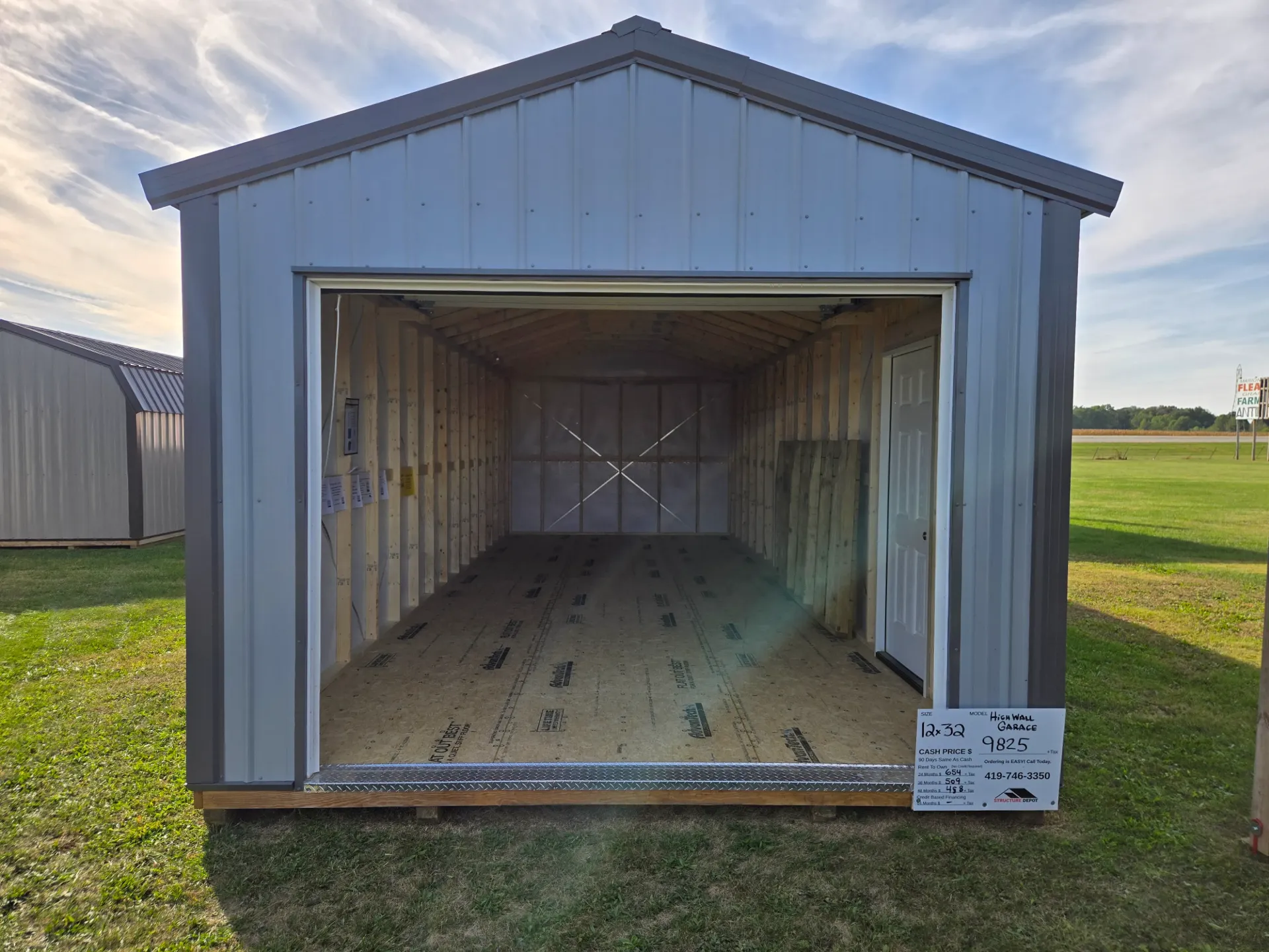 High Wall Garage 12x32