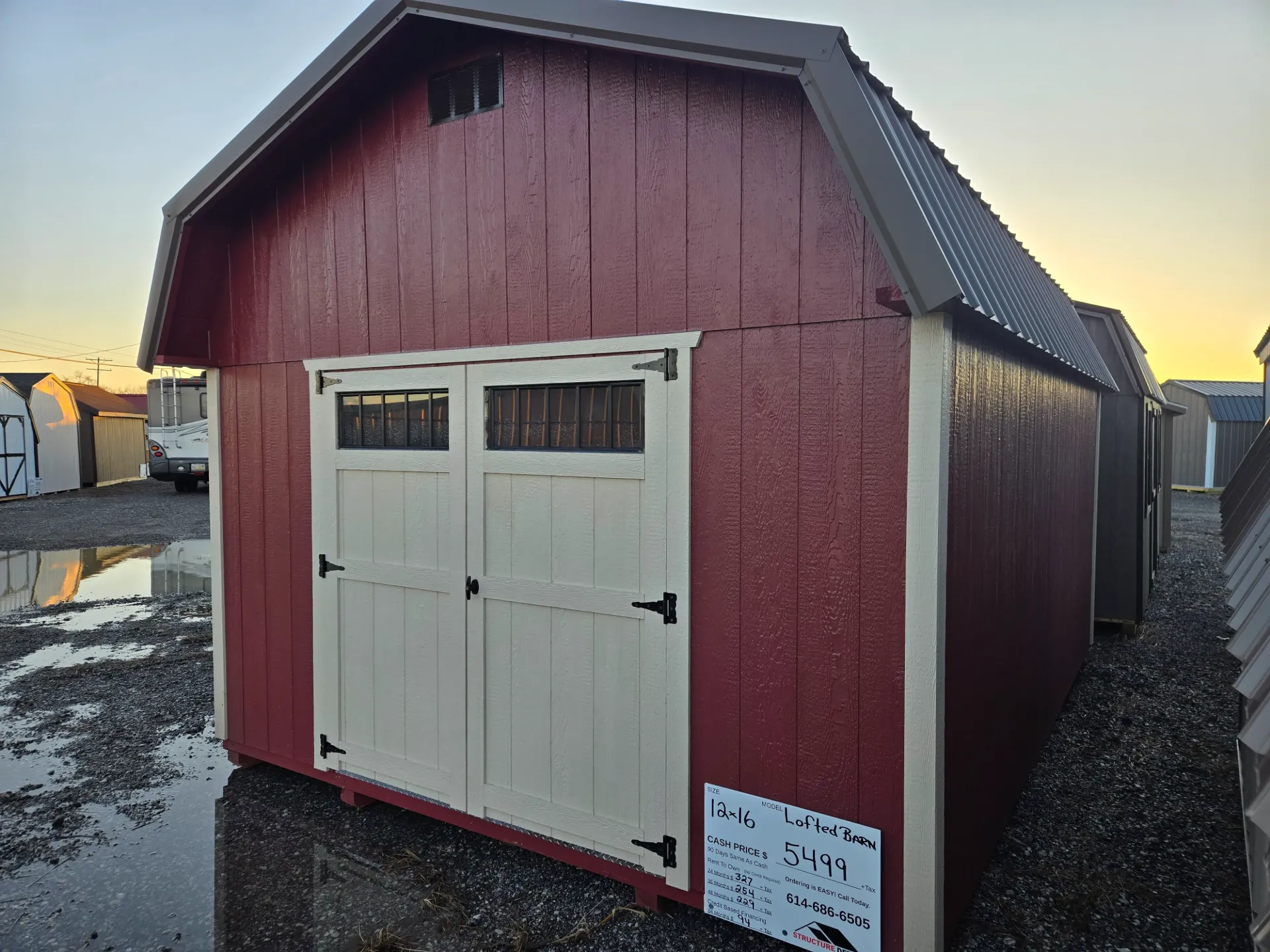 [6051-24] Lofted Barn 12x16